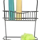 Accessories Bathroom Shower Accessories 3 Tier Storage Shelf Black Metal Large Shower Caddy