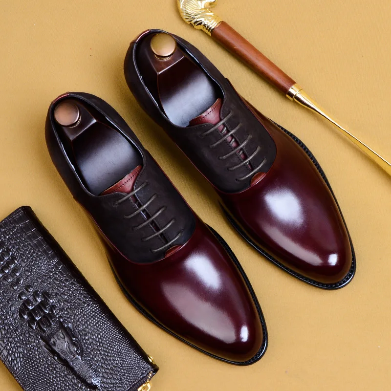 Large Size Mens Dress Shoes Leather 