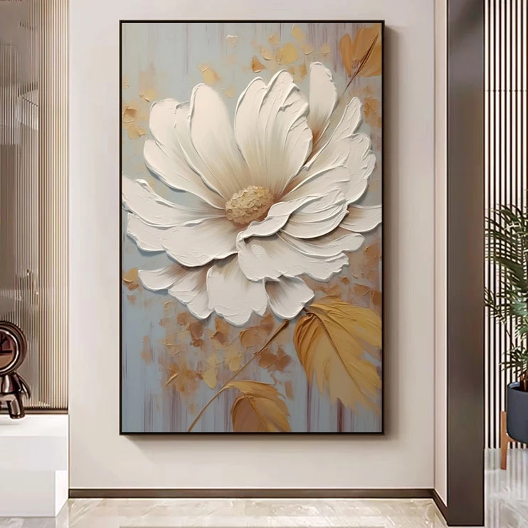 3D Abstract Wall Art Oil Paintings Modern Style Flower Canvas for Home Office Hotel Decor for Living Room H60f57dca828749e2b302a0e1f50a10c6e