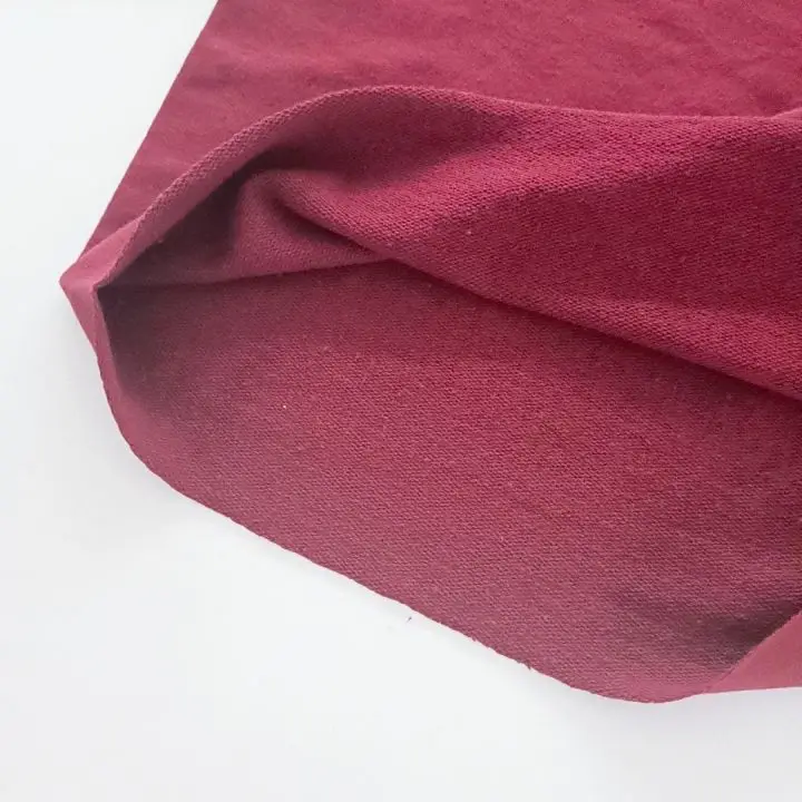 Knit Fabric Tubular Compactor Machine Cotton Polyester 3 Ends French Terry Fabric for Hoodie Fabrics details