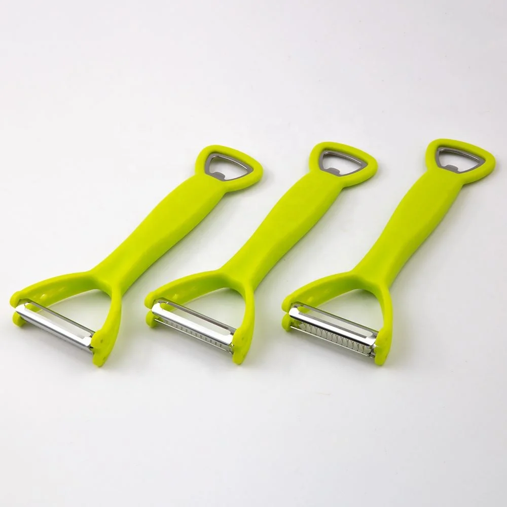 High Quality Stainless Steel 4 in 1 Y Shape Peeler Multifunction Carrot Potato Peeler And Bottle Opener