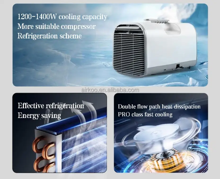 Portable Mini Air Conditioner, 12V, 220V - detail 12