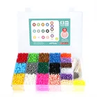 Craft 9600pcs Fuse Beads Kit 19 Colors 5mm Fuse Beads For Iron Craft Set Including Ironing Paper Mini Hama Beads