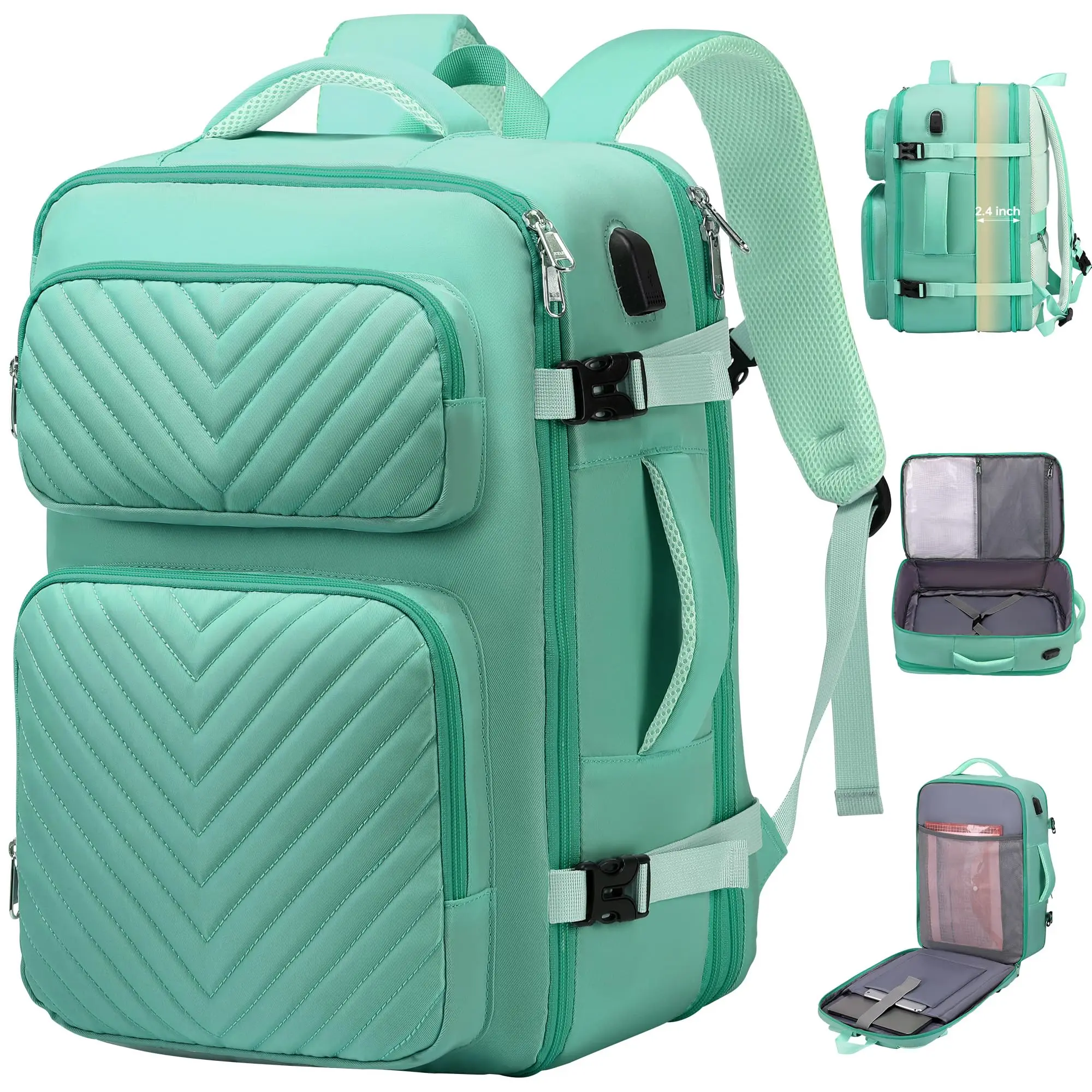 Custom new fashion simple backpack Double shoulder can expand large capacity multi-function computer travel backpack
