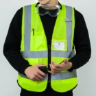 Vest Reflective Vest Custom Logo With Pockets Construction Wholesale High Visibility Reflective Safety Vest