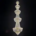 Chandelier Chandelier Classic Long American Style K9 Crystal Chrome Chandelier For Lobby Hotel
