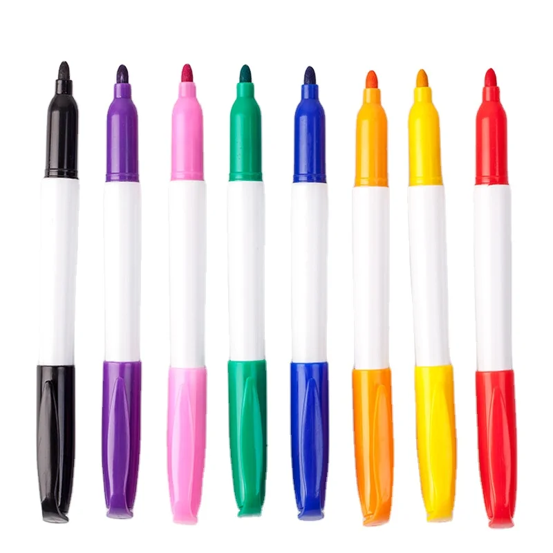 12 Colors Customized Erasable Markers White Board Pens Set Dry Erase White Board Markers For School Office