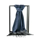 Scarf Men's Fashion Winter Scarves Classical 100% Cashmere Scarf With Tassel