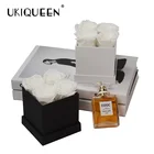 Roses Preserved Roses Hot Selling Natural Eternal Flower 4 9 16 Roses Small Preserved Roses Square Box
