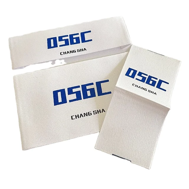 Custom Washable Clothing Neck Label Screen Garment Label    for Clothing Custom