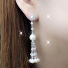 Drop Earrings Wholesale Cheap Fashion Jewelry Geometric Shape Plastic Pearl Drop Earrings For Women Wedding Party