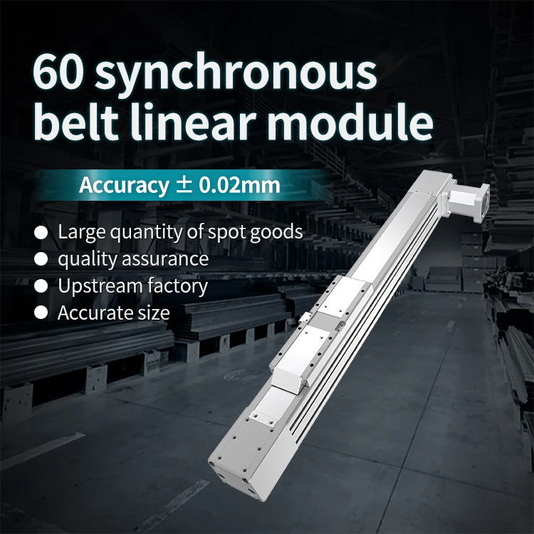 60 Synchronous Belt Linear Module Cross Slider Reciprocating Belt Module Automatic Coding Linear Slide Table factory