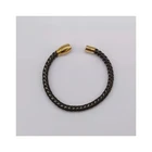 Leather Bracelet Factory Manufacturer Supply PU Leather Rainbow Magnetic Clasp Magnetic Bracelet