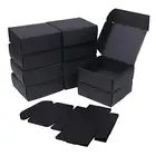 Black Box Wholesale Custom Logo Black Box Packaging Gift Foldable Packaging Box Subdcription Mailer Shipping Box