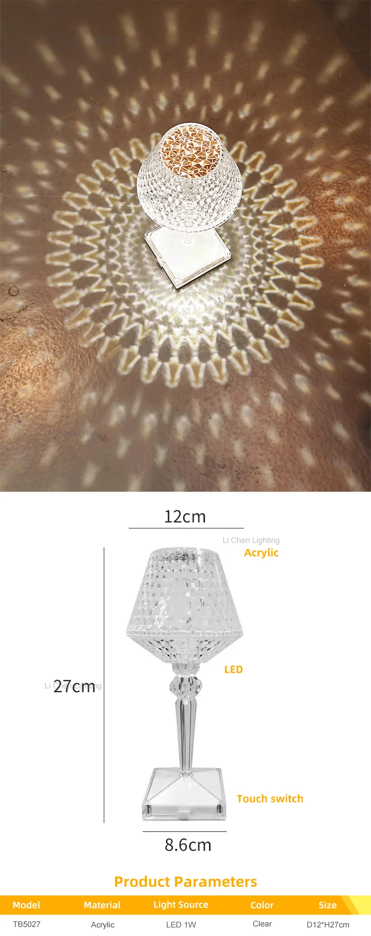 tb5027 luxury style portable touch switch camping bar restaurant hotel rgb modern led table lamp -0