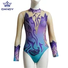 Kids Wear Girls Leotard Rhinestones Kids Wholesale Performance Kids Dance Wear Customized Girls Rhinestones Leotard
