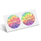 Number Custom 3D Logo Holographic Sticker Custom Serial Number Hologram Sticker