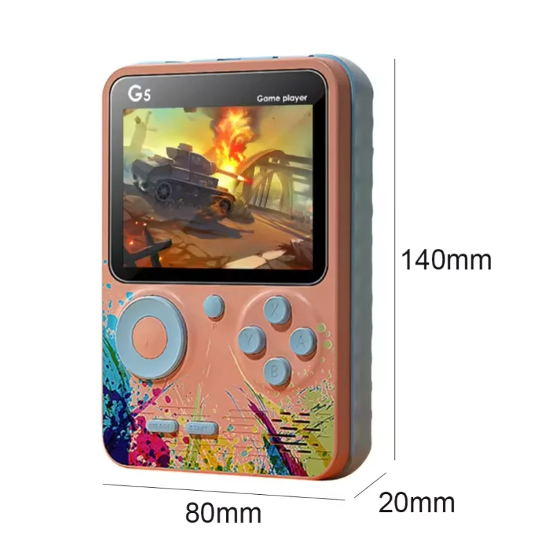 G5 Mini Handheld Game Player Built-in 500 Classic Retro Games Portable Children's Video Game Console