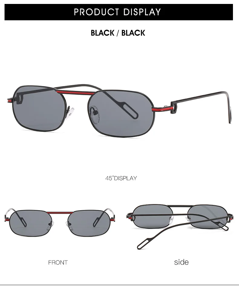 One pc stylish new 5 colors oval plastic frame uv protection sunglassess