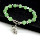 Fashion Bead Fashion Crystal Jade Beaded Fashion Agate Fresh Cat's Eye Charms Bead Bracelet