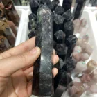 Gems Wholesale High Quality Fireworks Garnet Pillars Feng Shui Healing Gems For Home Decor