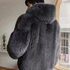 Fur Coat Men Fur Classic Style Winter Warm Fur Coat Men Luxury Hooded Fur Coat Custom Real Fox Fur Coat For Men