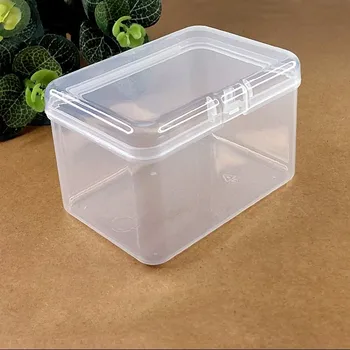 Customized Classic Hard Organizer Box Transparent PP Square Recyclable Hinged Waterproof Food Container