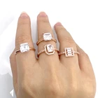 Gold 18K Gold Plated Cubic Zirconia Single Diamond Sterling Silver Engagement Promise Rings For Women