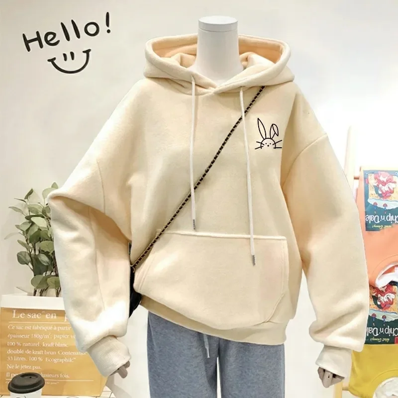 Wholesale high quality puffs printed alphabet hooded sweatshirts Street wear heavy pullovers women's hoodies