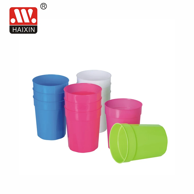 Haixing Plastic Eco-friendly 16oz 20oz Drinking Custom Double Wall Plastic Reusable Milk Tea Cup Christmas cup