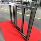 Window Doors Glass And Aluminum Doors AS2047 Commercial Aluminum Window Manufacturers Tinted Glass Sliding Aluminium Window Doors For House