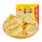 Chips Qinqin 100g Stackable Potato Chips Canned Crisps Puffed Snack Original Salty Flavor