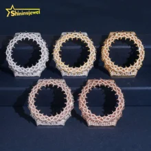 New Arrival Fashion Iced Out Hip Hop Fine Jewelry Accessories Part GA2100 Thorns Moissanite Watch Bezel Case