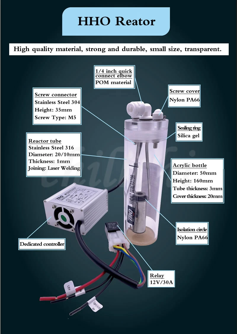 Packbox Hho Hydrogenoxygen Generator Highefficiency Motorcycle Fuel