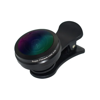 Best Seller High Definition External Super Fisheye Wide Phone Lens Metal+optical Glass Lens CE ROHS REACH Selfie , Photo Shot