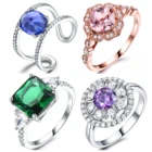 Silver Jewelry 925 Sterling Silver Wholesale Custom Girl Lady Women Silver Jewelry 925 Sterling Silver Rings