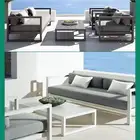 Furniture Villa Outdoor Furniture Garden Villa Sofa Courtyard Garden Aluminum Alloy Sofa