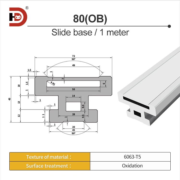 80 Module Aluminum Profile Slide Table, Semi Enclosed, Fully Enclosed, Screw Linear Guide, Linear Synchronous Belt Gear supplier