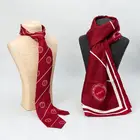 Custom Made Club Ties School Polyester Logo Ties And Scarf