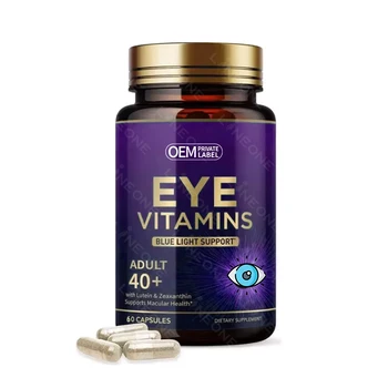 Eye Vitamin Mineral Supplement Contains Lutein Zeaxanthin  Zinc Vitamin C E Adult Eye Health Supplement Supports Vision Dryness