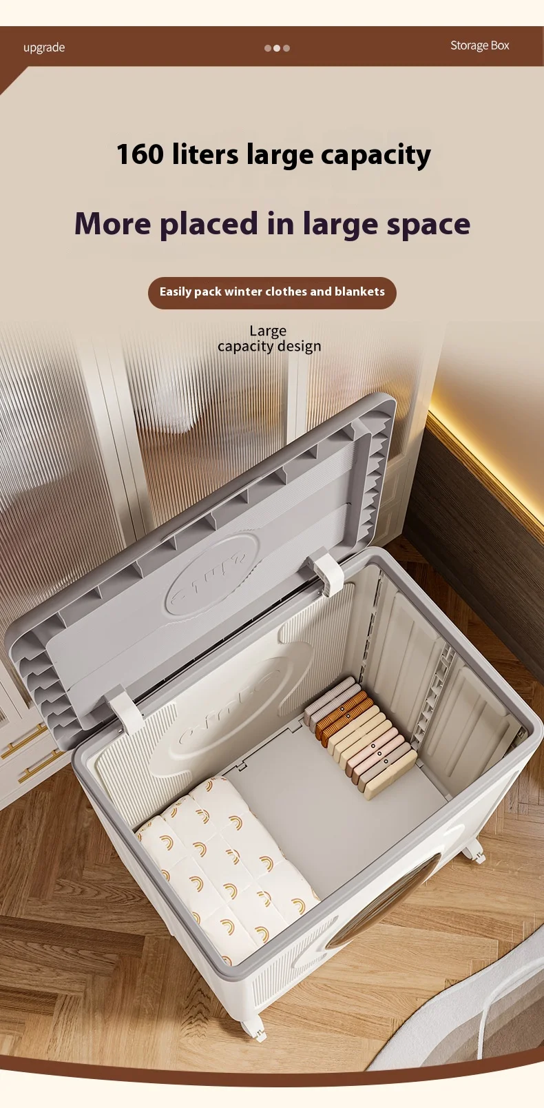 product large capacity flip cover square storage box organizer plastic aluminum multifunctional cabinet for household mobile storage-5