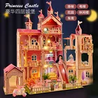Diy Doll Creative Girl Assembling Big Villa Children's Play House Simulation Toy DIY Doll House
