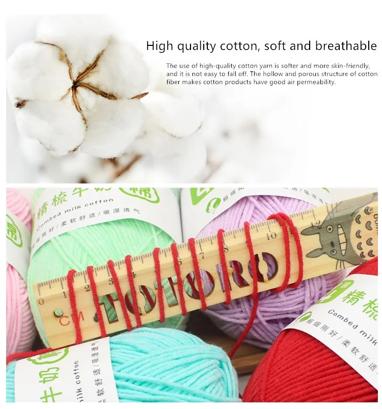 Wholesale Cheap Baby Milk Cotton Combed Yarn Blended Yarn 60 Cotton With 40 Acrylic Crochet