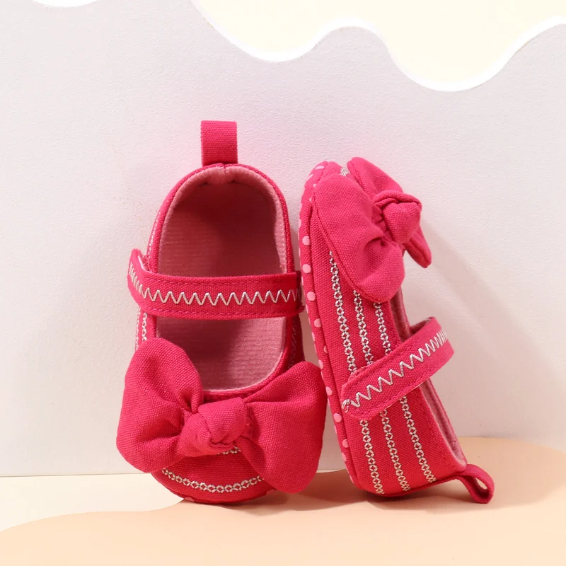 Factory Directly Beautiful Fancy Baby Girls Shoes Soft Sole Newborn Infant Shoes for Girls Cute Bowknot for Toddler Girls factory