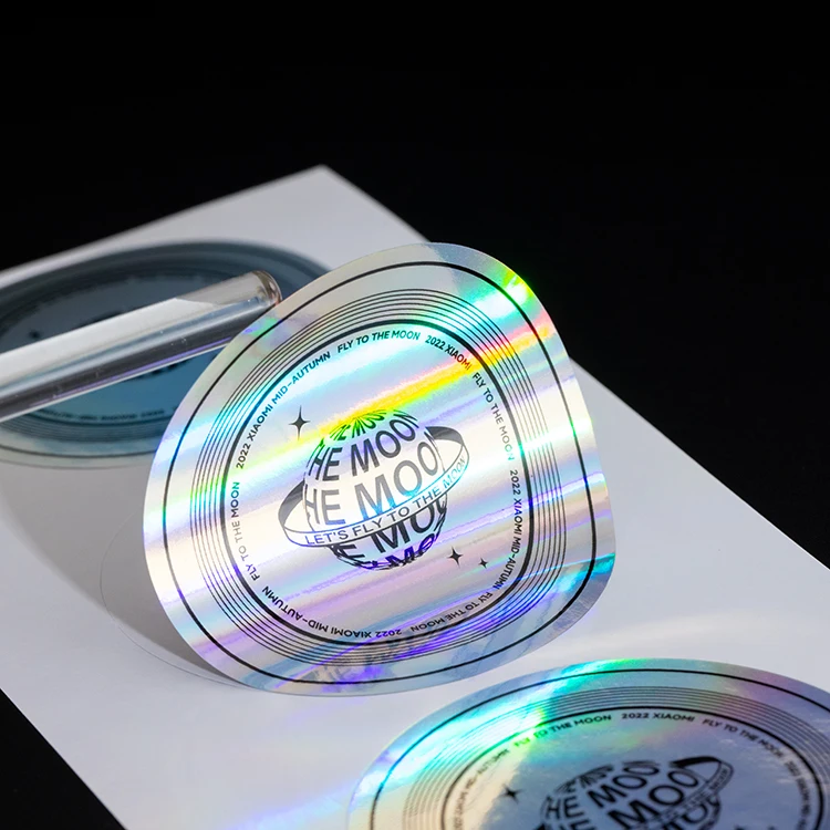 product custom waterproof hologram logo die cut brand logo sticker printing personalized decorative self adhsive vinyl label stickers-5