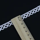 Cotton Crochet Fabric Factory Manufacture Wholesale Chemical Eyelet Lace Border White Cotton Crochet Lace Fabric