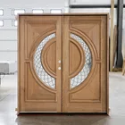 Door Door Exterior American Villa Prehung Modern Exterior Solid Wood Mahogany Double Front Main Door Design
