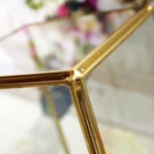Glass Plant Glass Hand Made Exquisite Gold And Black Geometric Glass Plant Terrarium