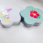 Tin Box Beautiful Flower Printing Pentacle Shape Boxes Cookie Tin Box Packaging