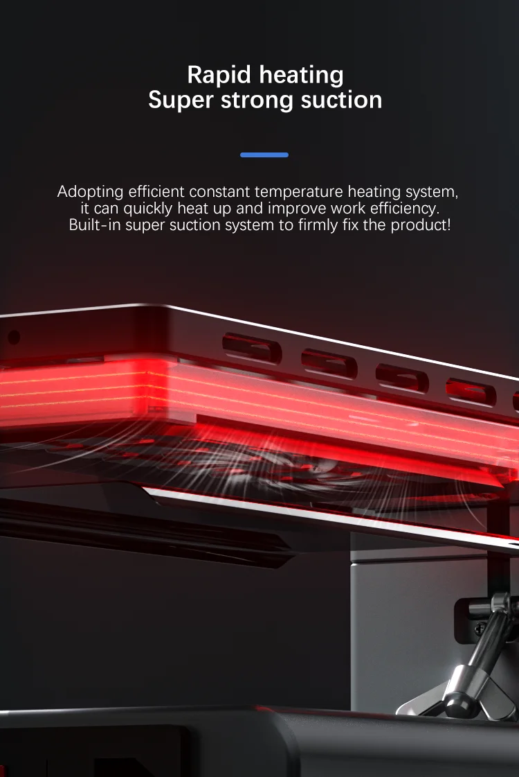 TBK 988X Heating LCD Separating Machine Screen Glass OCA Polarizer Glue Removal Separator Heating Platform for Phone LCD Display